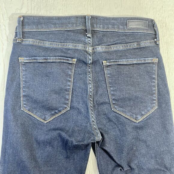 Abercrombie & Fitch Harper Jeans Size 27 Low Rise Ankle Dark Wash Women's - Picture 4 of 13